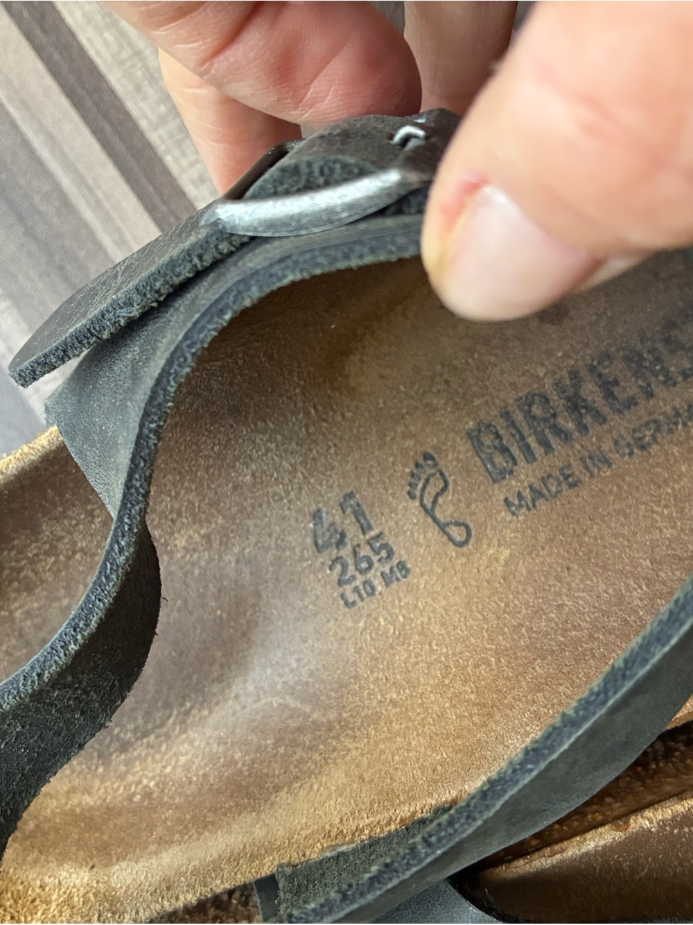 Birkenstock Black Leather Two‑Strap Women's Sandals - Picture 2 of 5